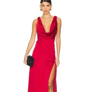 Katie May Sherman Gown in Scarlett
